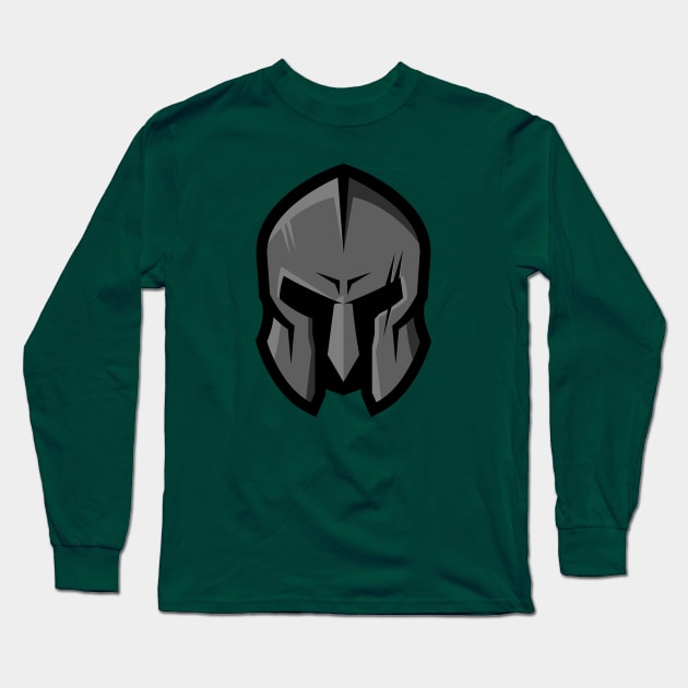 Gray Gladiator Long Sleeve T-Shirt by SchaubDesign